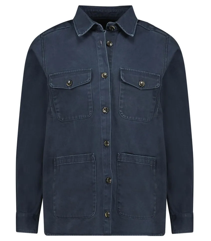Veste Zaffiro En Toile Navy